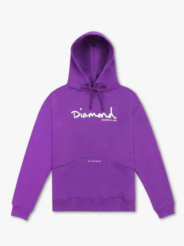 OG SCRIPT SUPER HOODIE - PURPLE sold by Diamond Supply Co.