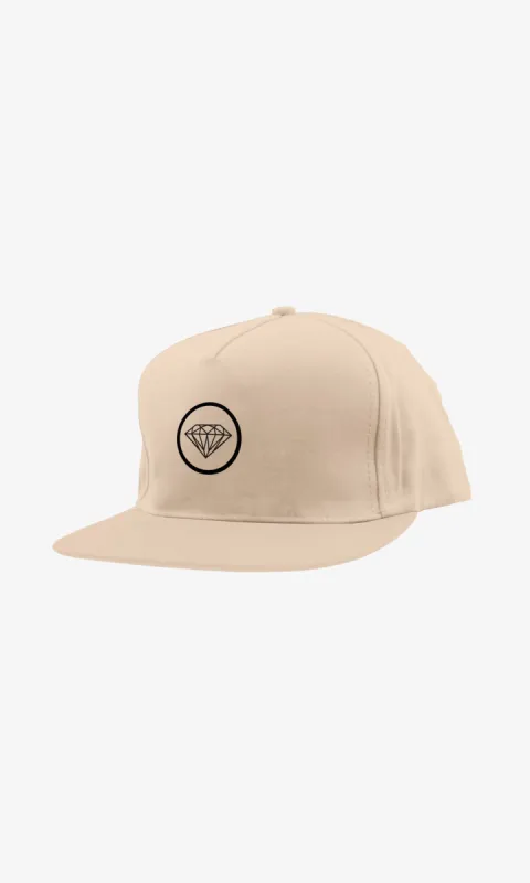 BRILLIANT SNAPBACK - KHAKI sold by Diamond Supply Co.