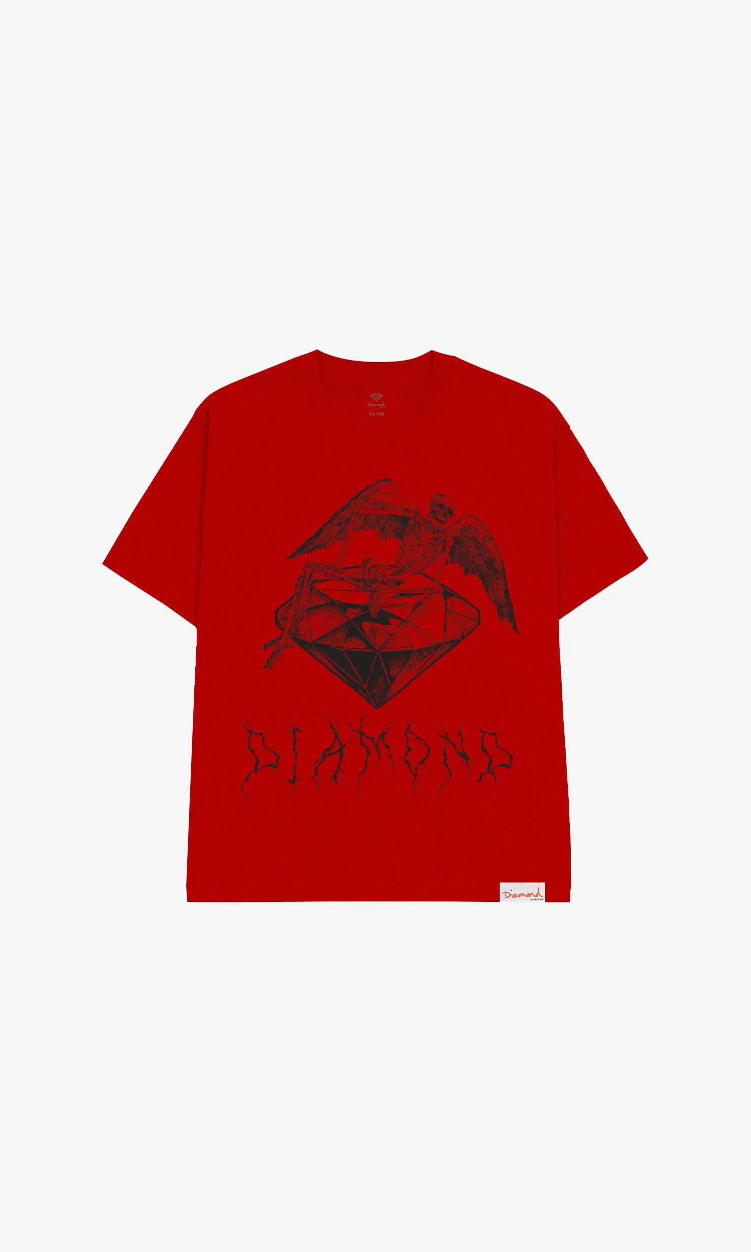 SKULLS & DIAMONDS TEE - RED sold by Diamond Supply Co.