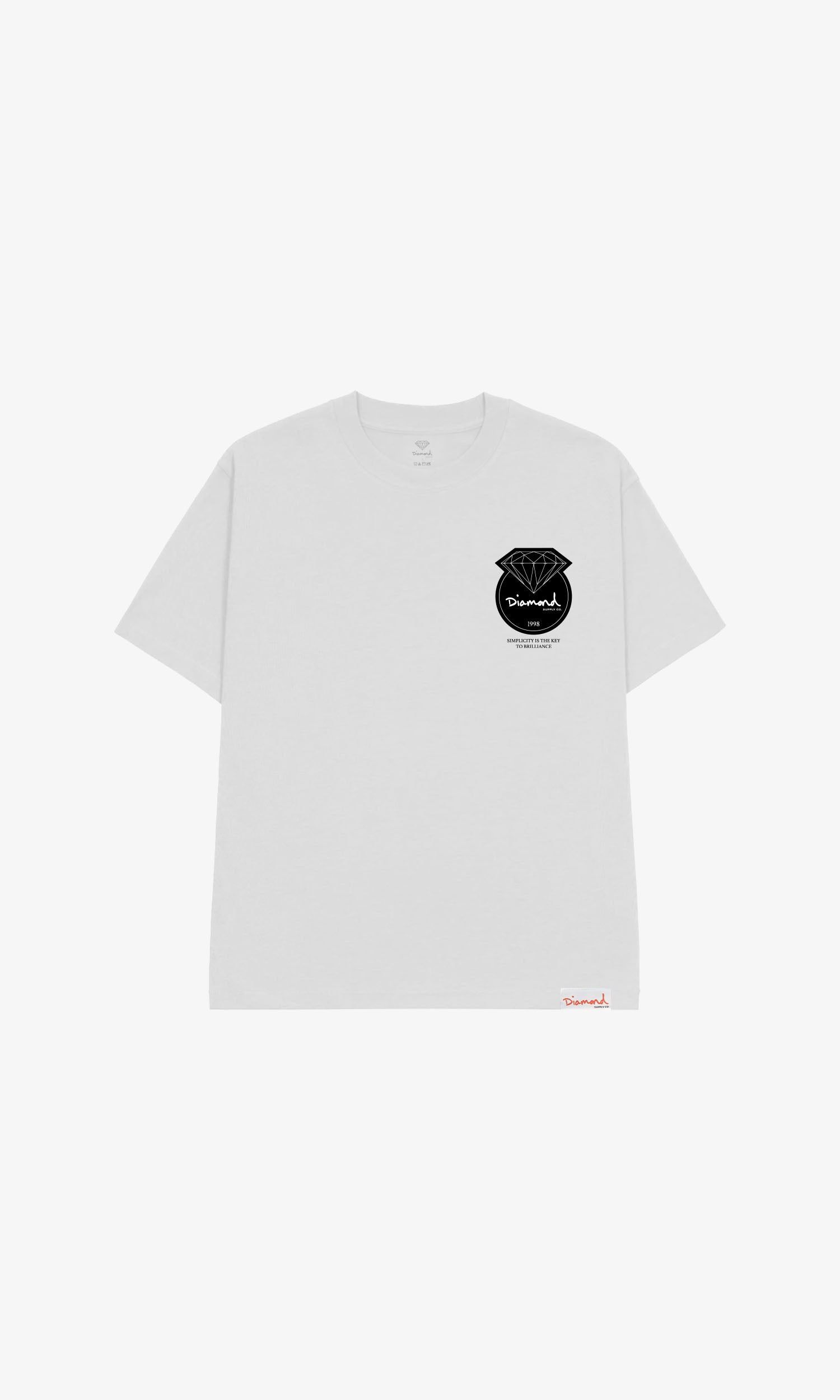 RING TEE - WHITE sold by Diamond Supply Co.