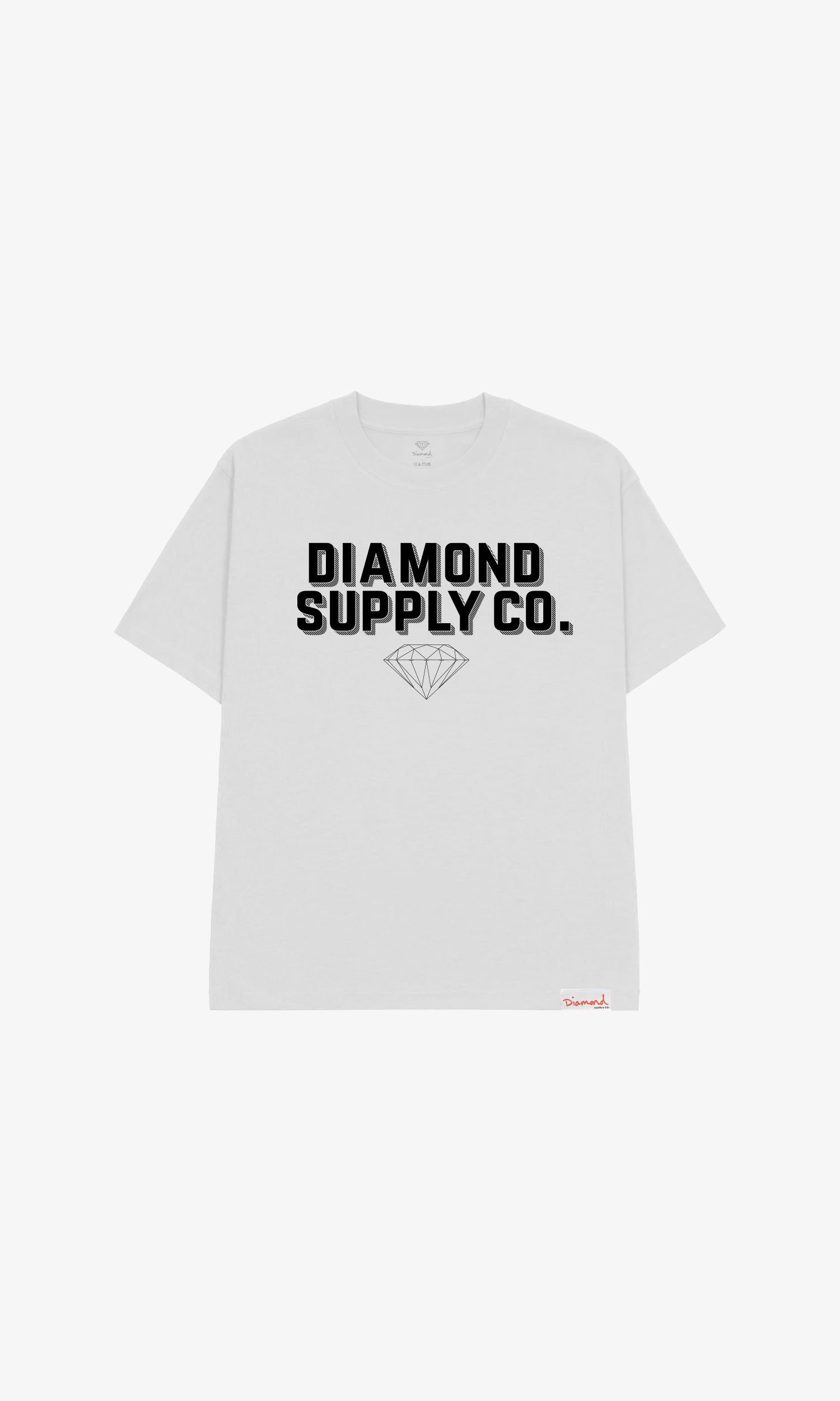 MODERN COLLEGE TEE - WHITE sold by Diamond Supply Co.