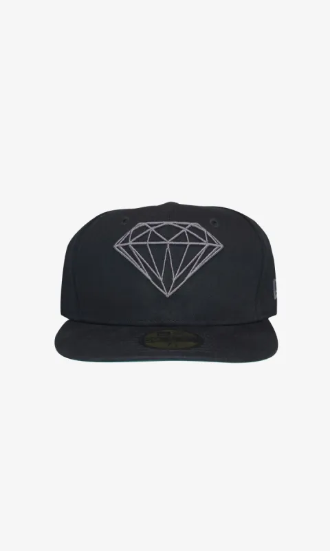 Brilliant New Era Fitted Hat Black sold by Diamond Supply Co.