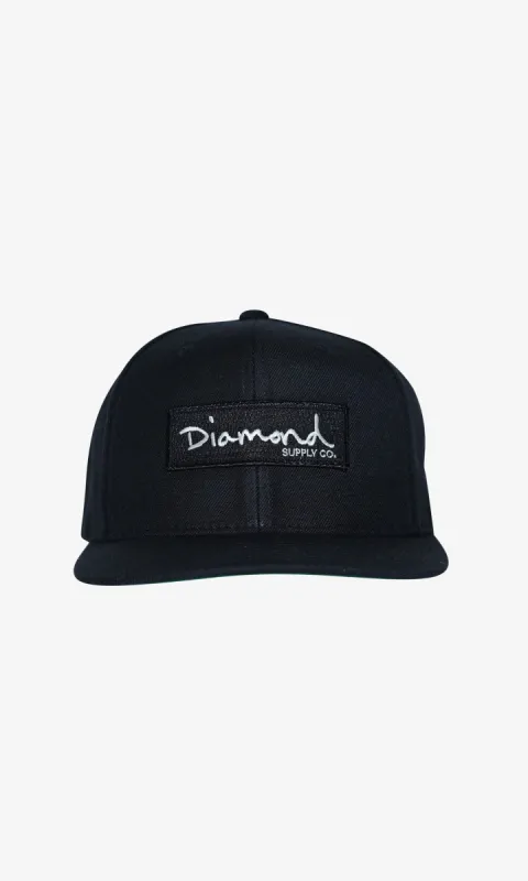 OG Box Logo Snapback Black sold by Diamond Supply Co.