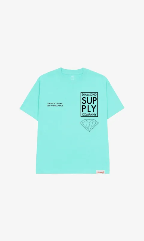 SIMPLE TEE - DIAMOND BLUE sold by Diamond Supply Co.