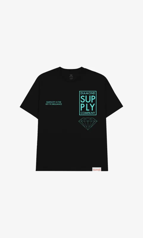 SIMPLE TEE - BLACK sold by Diamond Supply Co.