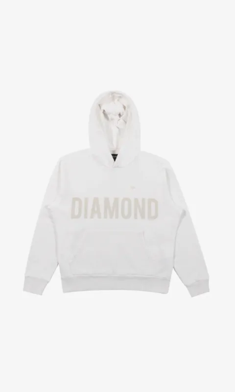 Brilliant Overdyed Oversized Hoodie - White sold by Diamond Supply Co.
