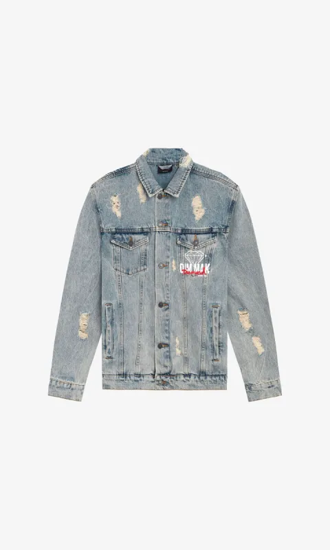 Diamond X Dim Mak Denim Jacket - Denim sold by Diamond Supply Co.