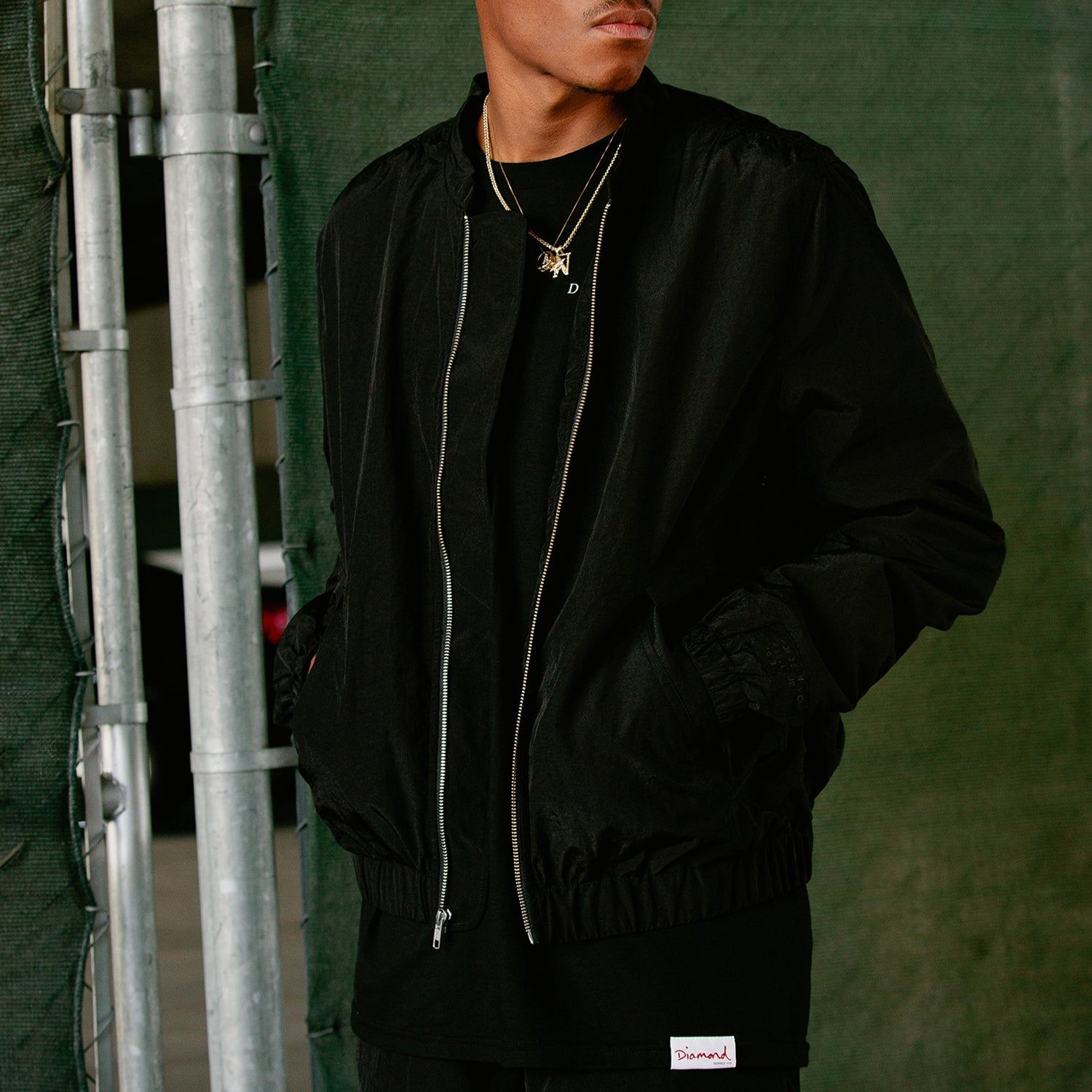 G.I. Nylon Bomber Jacket - Black sold by Diamond Supply Co. product image thumbnail 5