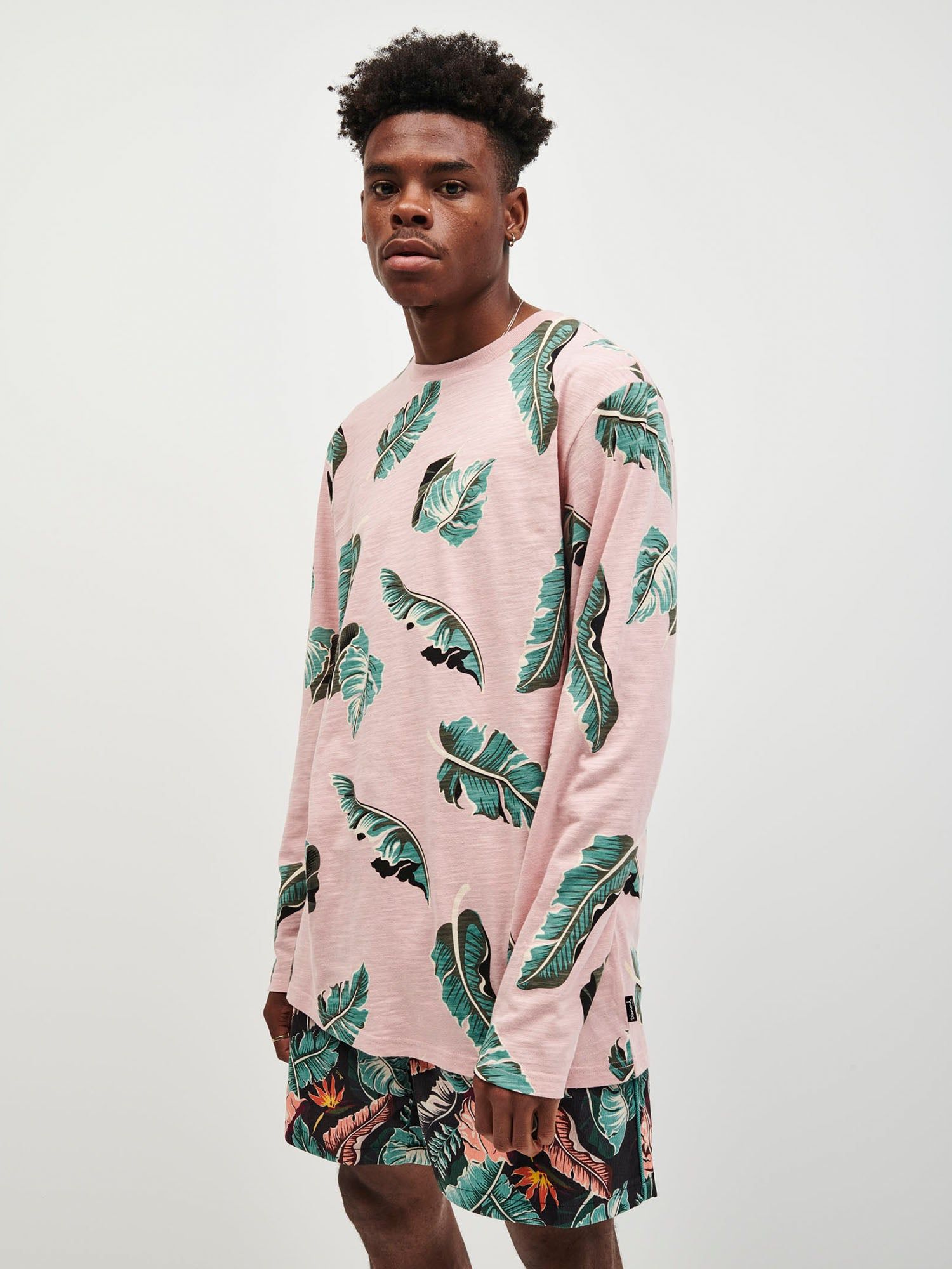 Tropical Paradise Longsleeve Tee - Pink sold by Diamond Supply Co. product image thumbnail 2
