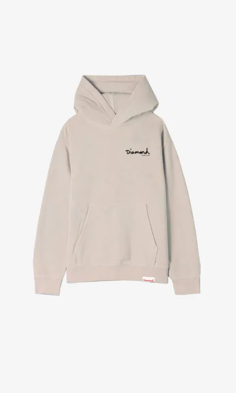 MINI OG SCRIPT HOODIE - SAND sold by Diamond Supply Co.