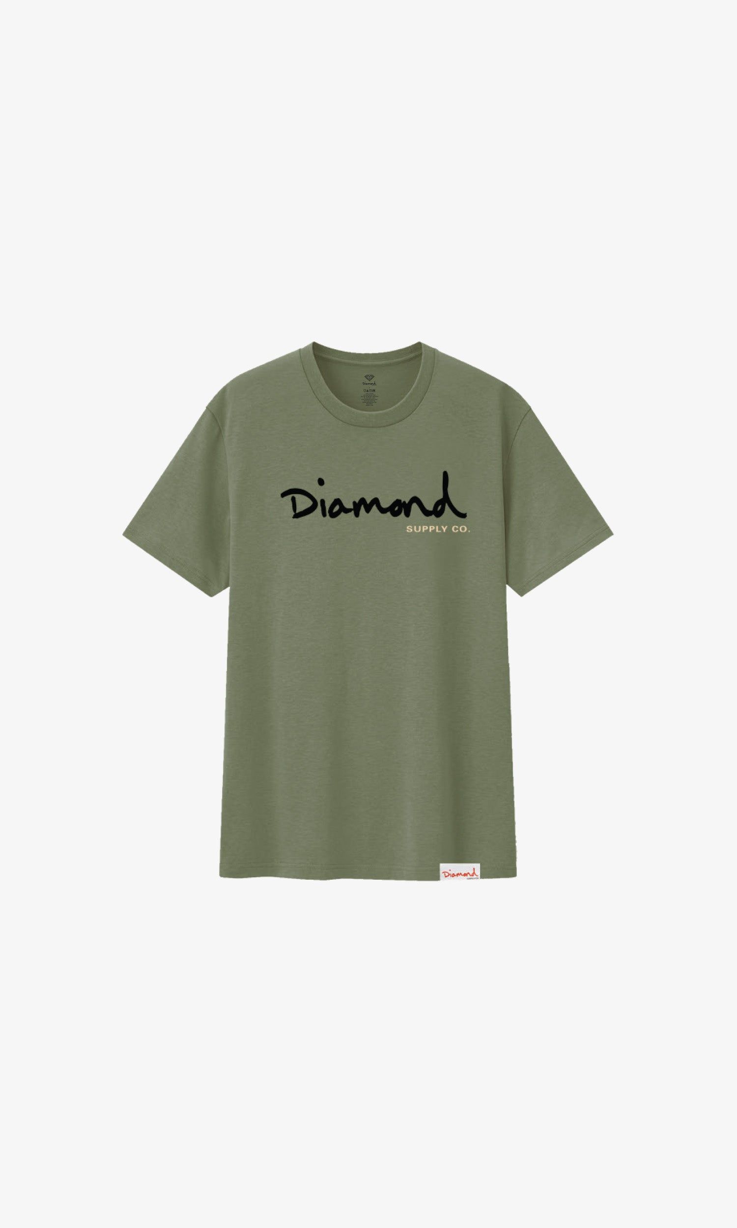 OG SCRIPT TEE - MILITARY sold by Diamond Supply Co.
