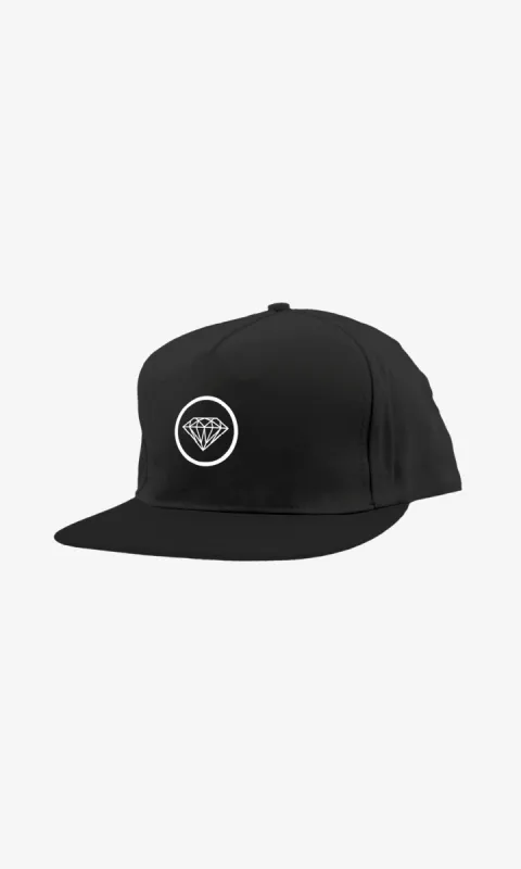 BRILLIANT SNAPBACK - BLACK made by Diamond Supply Co.