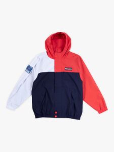 Nautica Nylon Color Block Jacket - Red / Navy sold by Diamond Supply Co.