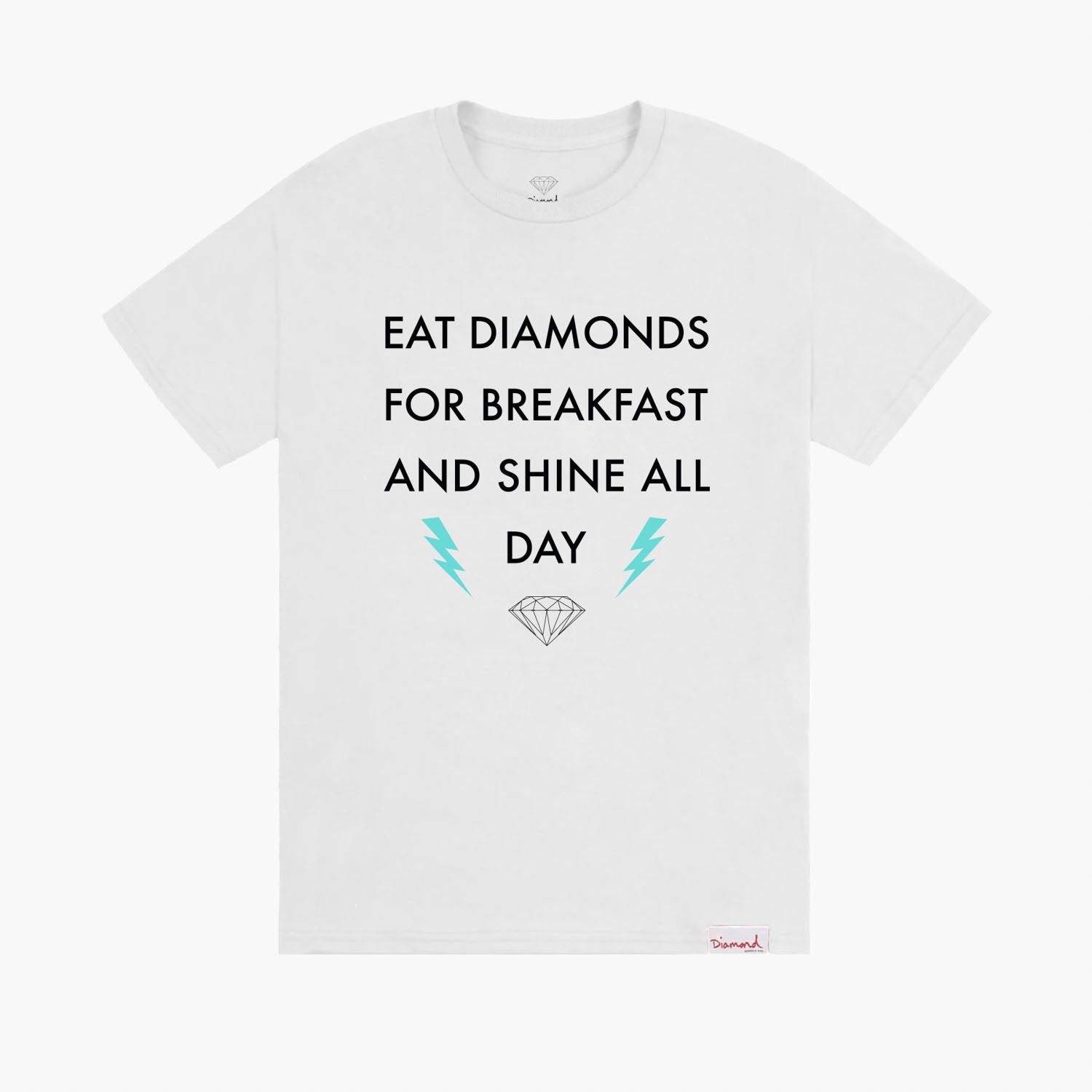 Breakfast Tee - WHITE sold by Diamond Supply Co.