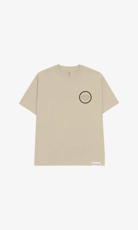 BRILLIANT CIRCLE TEE - SAND sold by Diamond Supply Co.