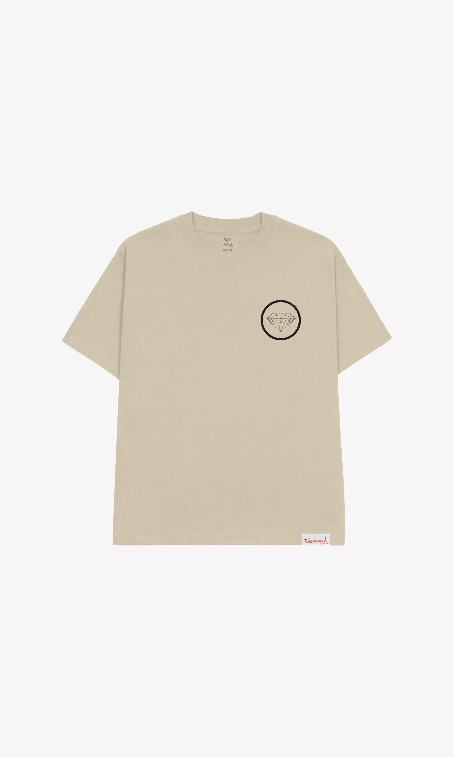 BRILLIANT CIRCLE TEE - SAND sold by Diamond Supply Co.