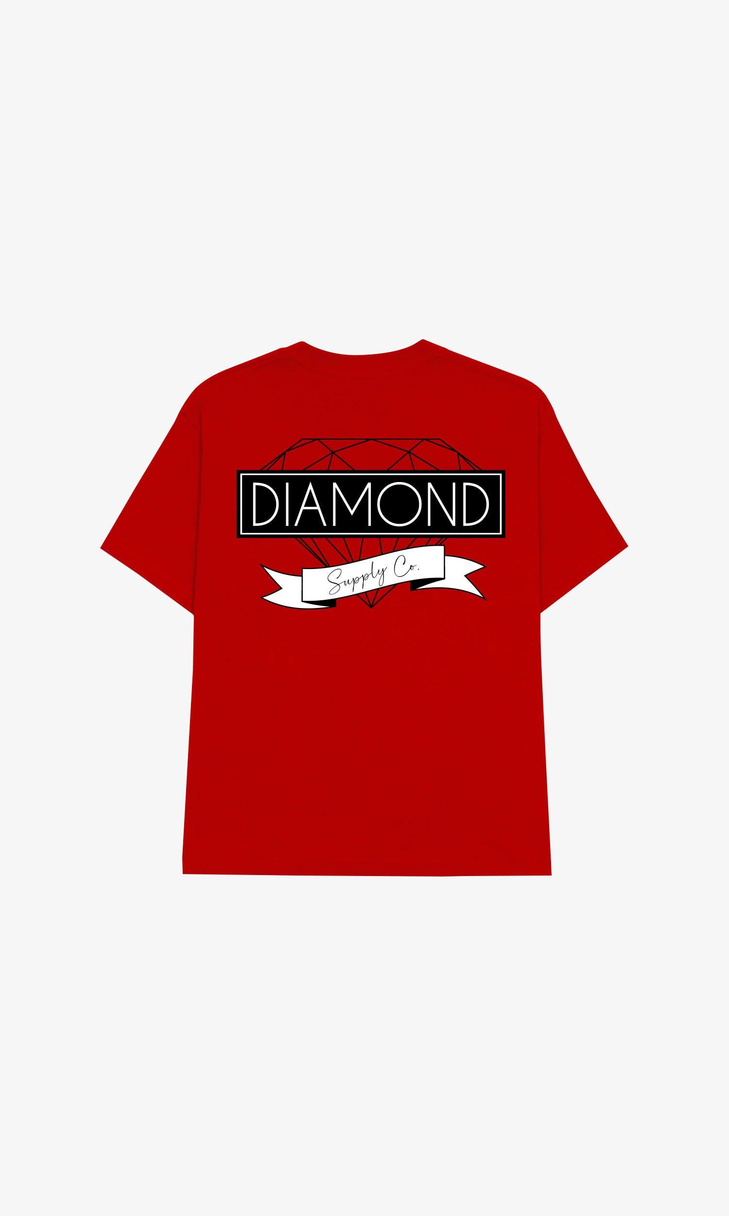 DIAMOND VINTAGE TEE - CARDINAL sold by Diamond Supply Co. product image thumbnail 2