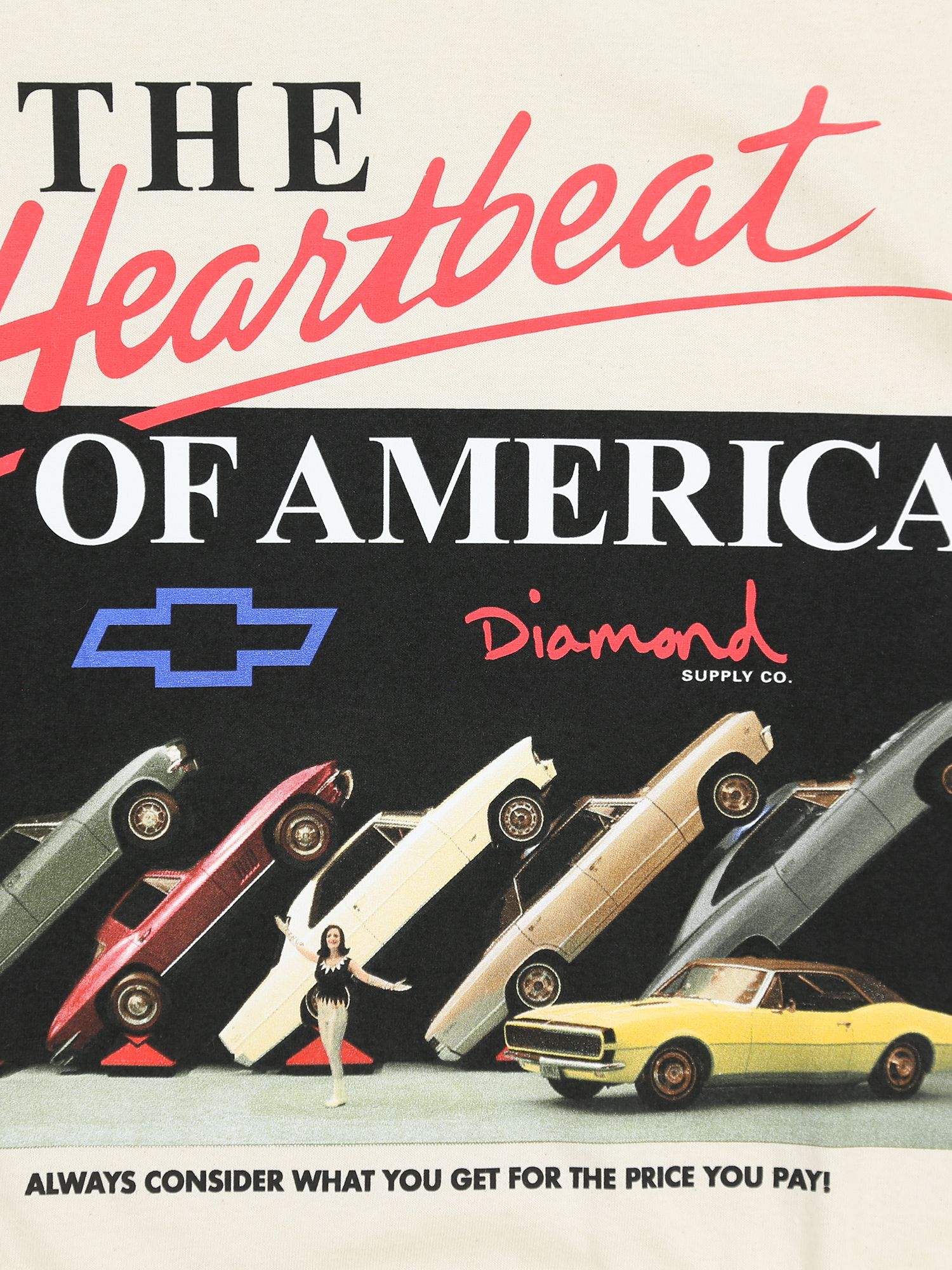 CHEVY HEARTBEAT TEE - NAT sold by Diamond Supply Co. product image thumbnail 3