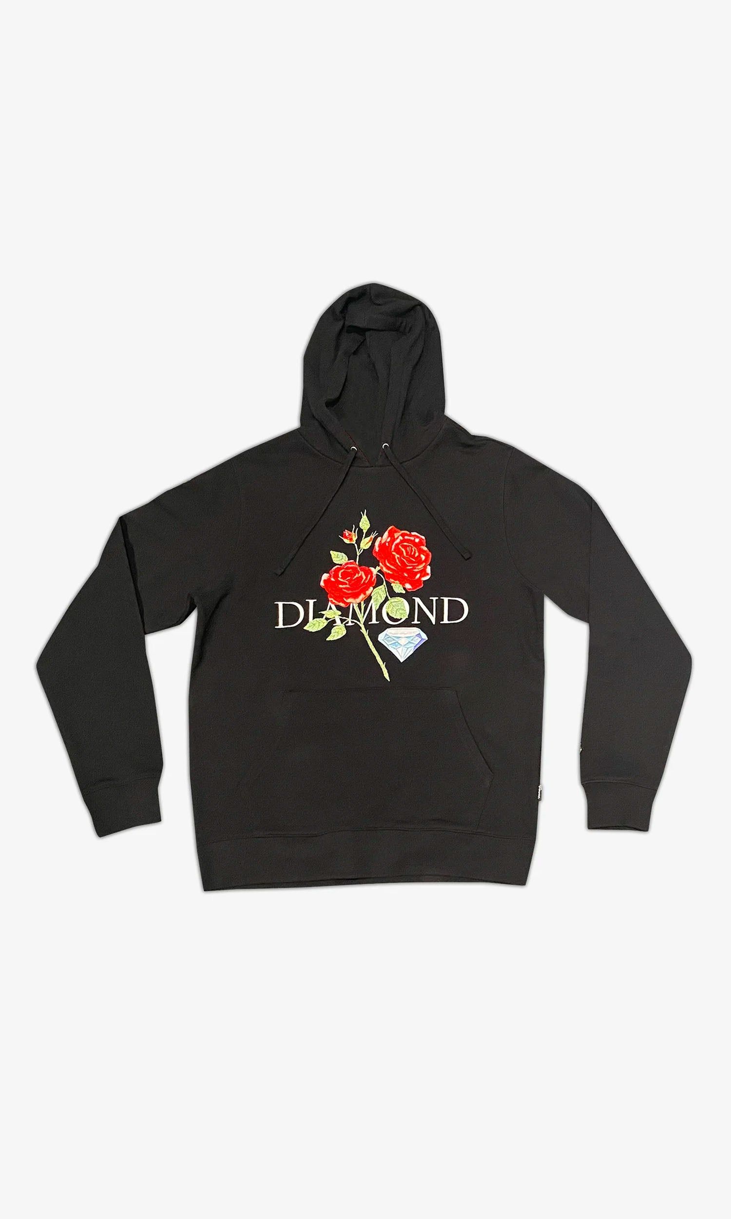 Red Rose Hoodie - Black sold by Diamond Supply Co.