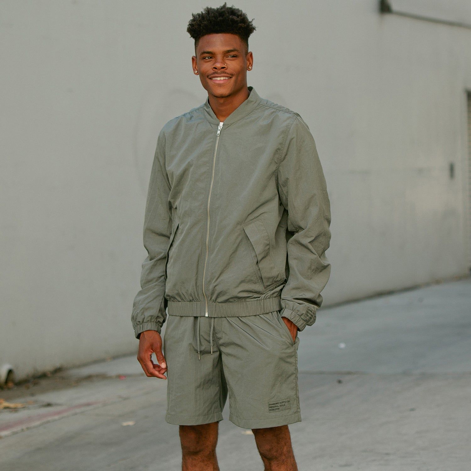 G.I. Nylon Bomber Jacket - Army sold by Diamond Supply Co. product image thumbnail 4