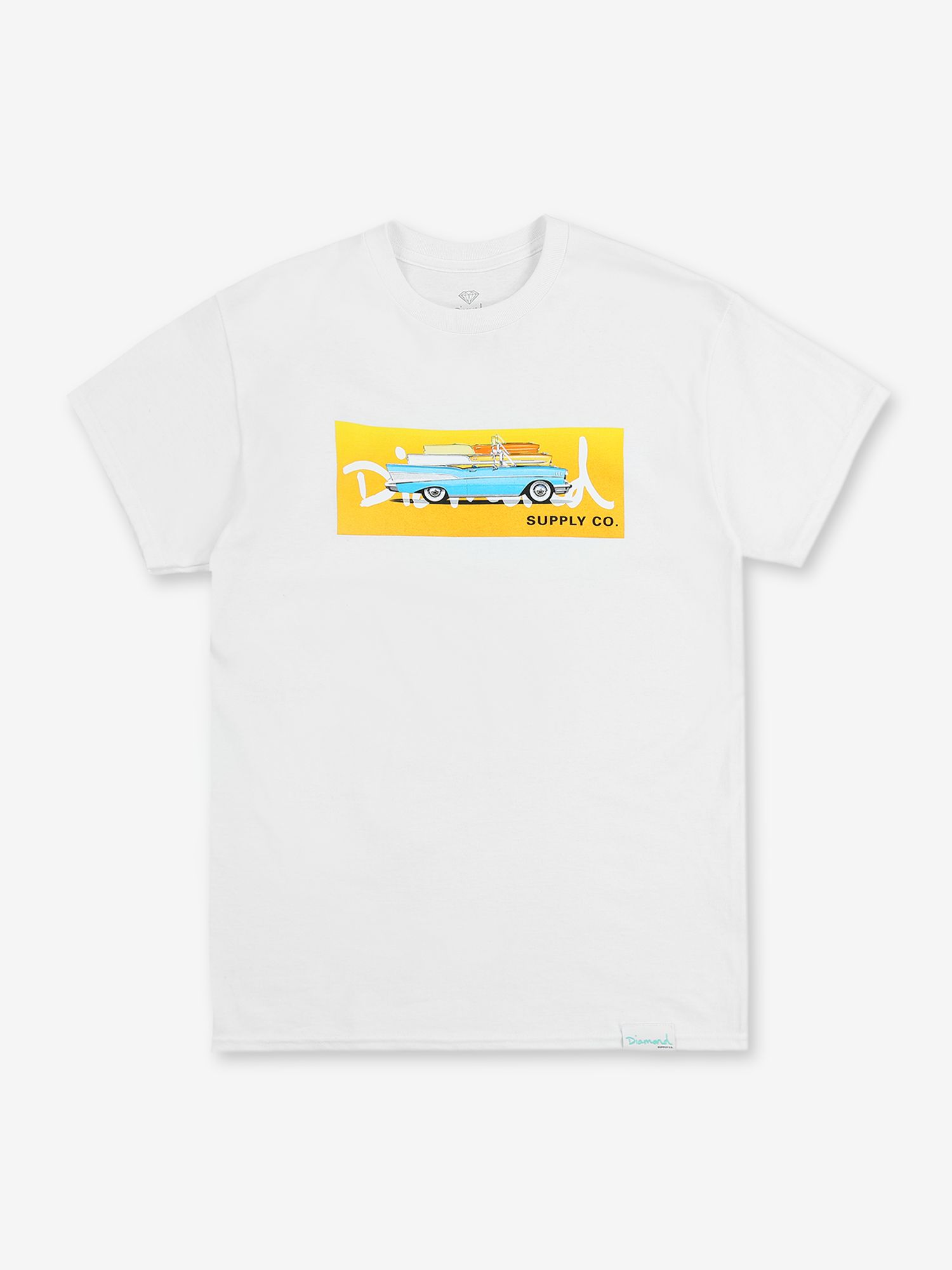 CHEVY BEL AIR TEE - WHT sold by Diamond Supply Co.