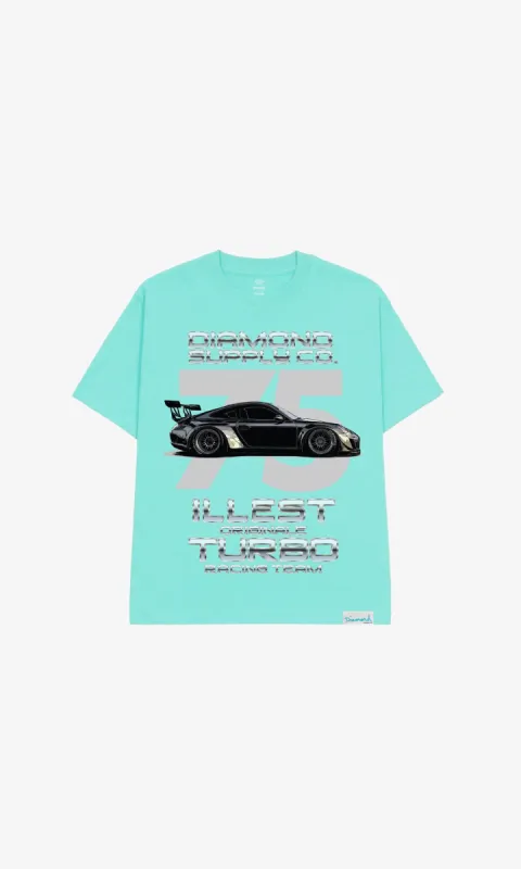 DIAMOND X ILLEST TURBO TEE - DIAMOND BLUE sold by Diamond Supply Co.