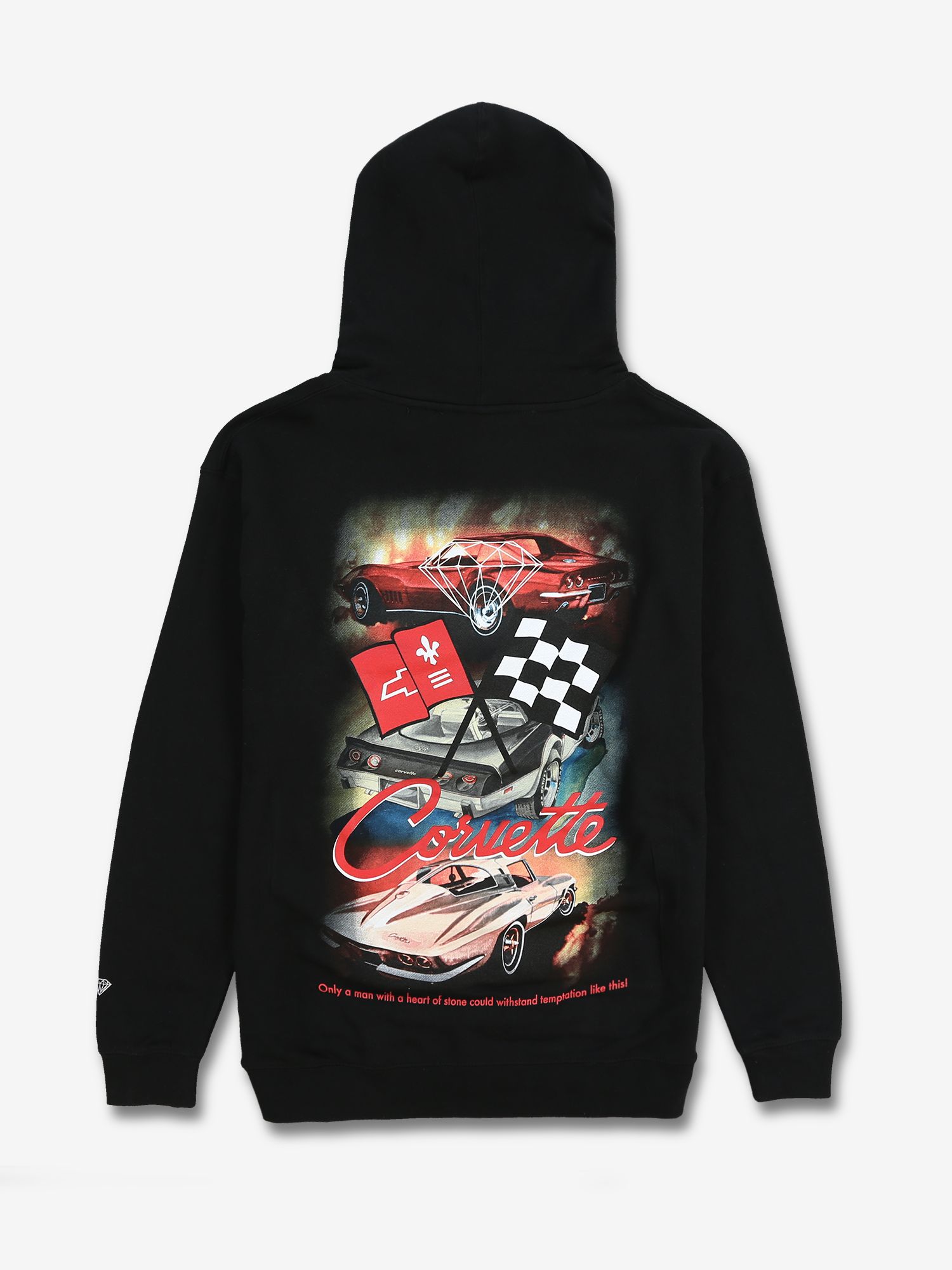 CHEVY CORVETTE HOODIE - BLK sold by Diamond Supply Co. product image thumbnail 2