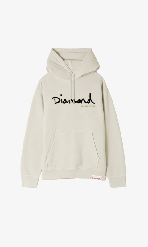 OG SCRIPT HOODIE - SAND sold by Diamond Supply Co.