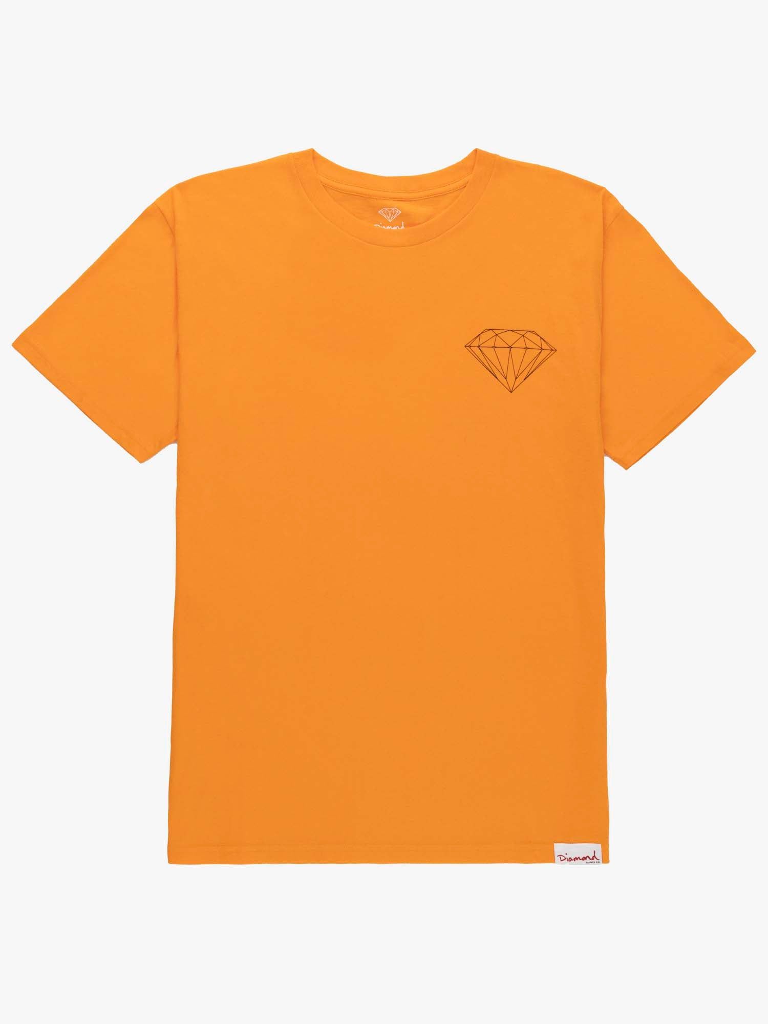 Brilliant Logo Tee - Orange sold by Diamond Supply Co.