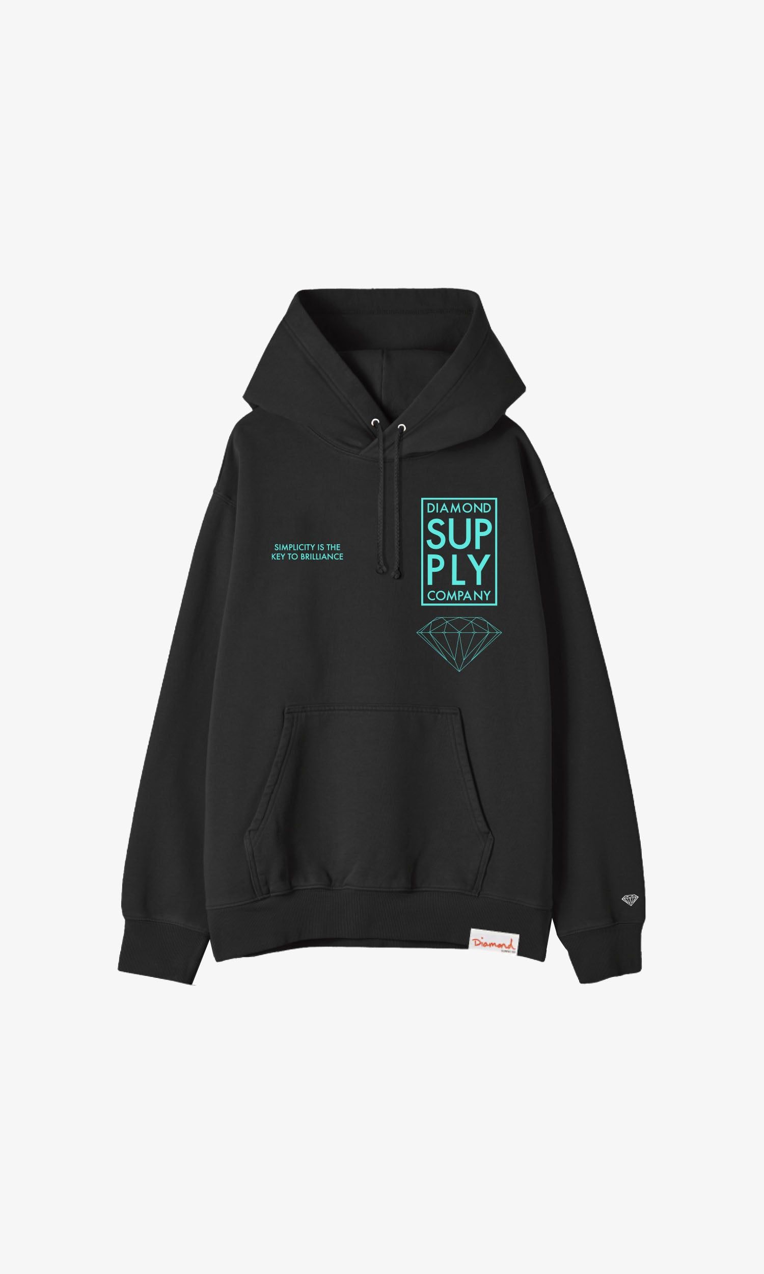 SIMPLE HOODIE - BLACK sold by Diamond Supply Co.