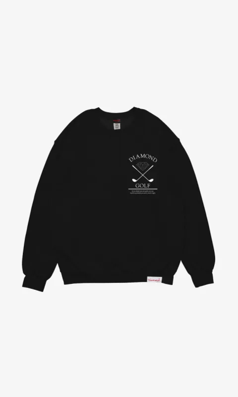 GOLF CREWNECK - BLACK sold by Diamond Supply Co.