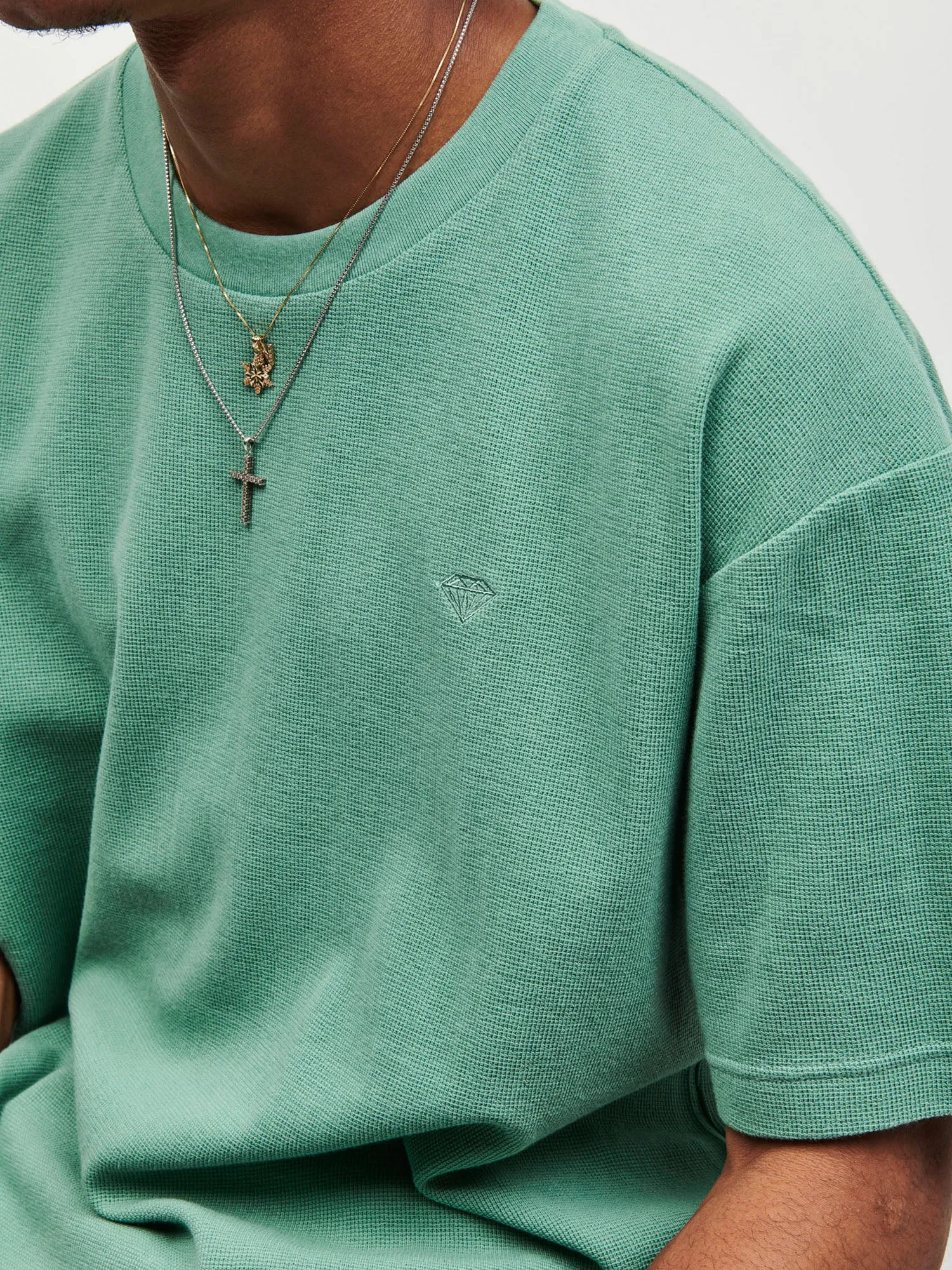 Brilliant Oversized Knit Tee - Green sold by Diamond Supply Co. product image thumbnail 2