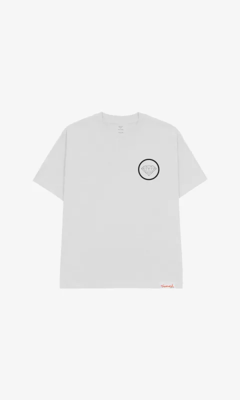 BRILLIANT CIRCLE TEE - WHITE sold by Diamond Supply Co.