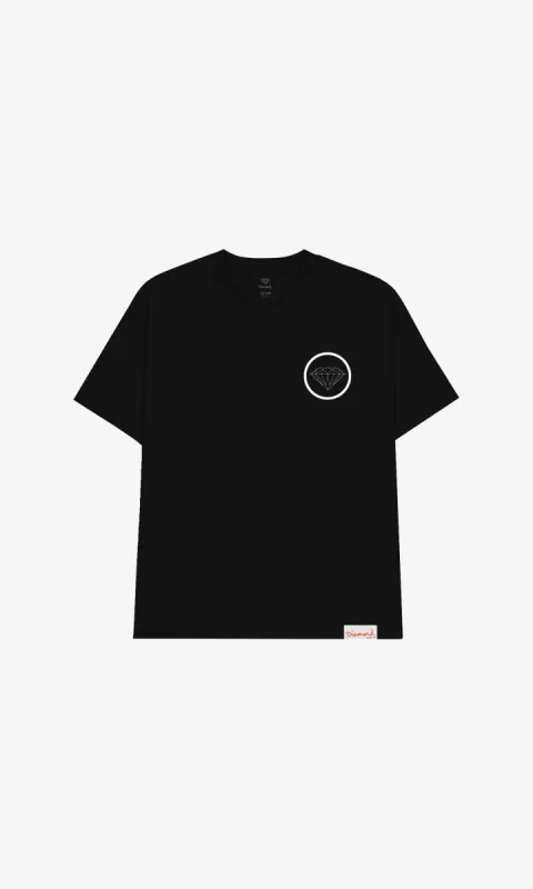 BRILLIANT CIRCLE TEE - BLACK sold by Diamond Supply Co.