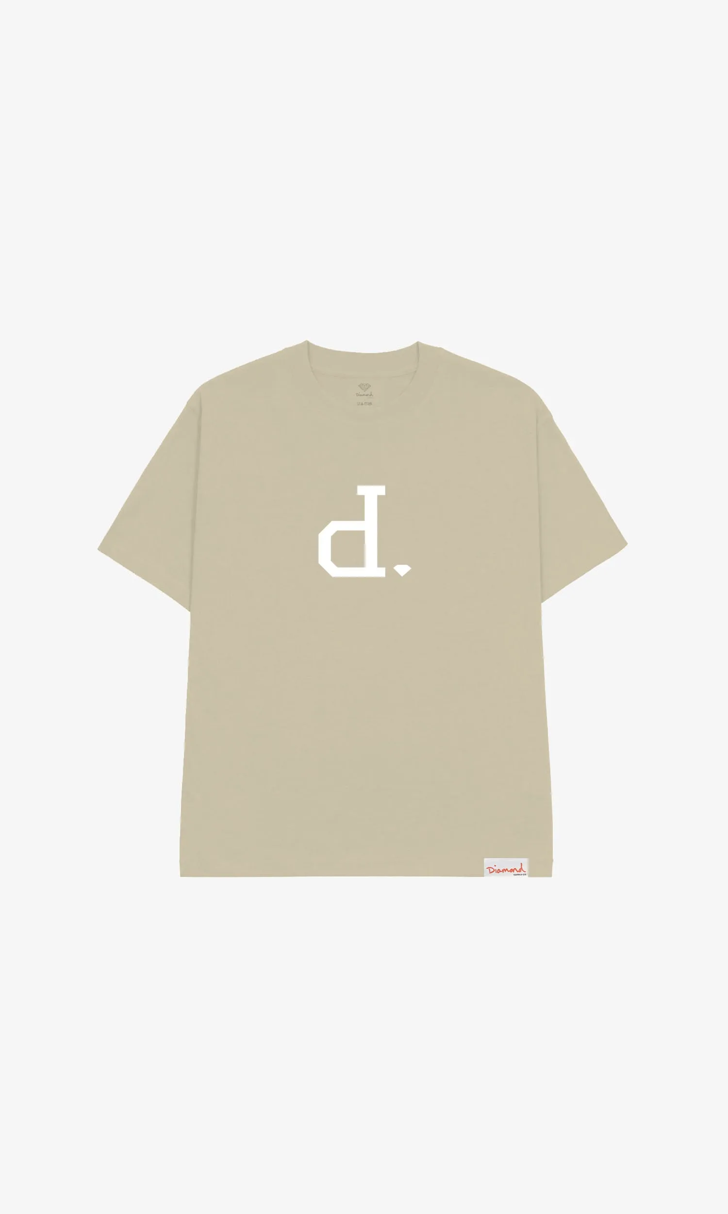 UNPOLO SCRIPT TEE - NATURAL sold by Diamond Supply Co.