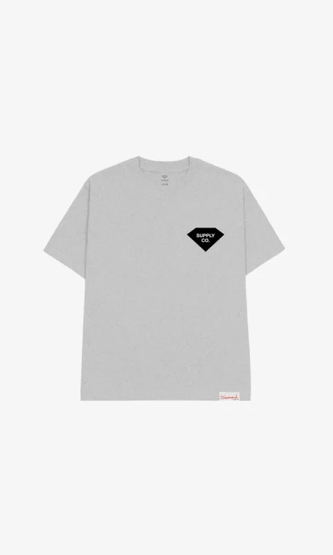 SILHOUETTE SUPPLY CO TEE - HEATHER GREY sold by Diamond Supply Co.