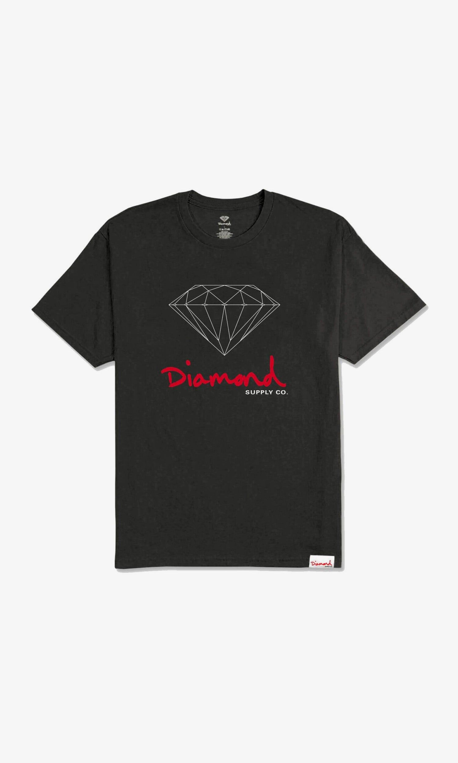 Brilliant Logo Tee - Vintage Black sold by Diamond Supply Co.