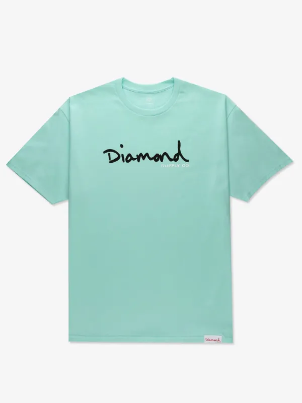 OG Script Tee - Diamond Blue sold by Diamond Supply Co.