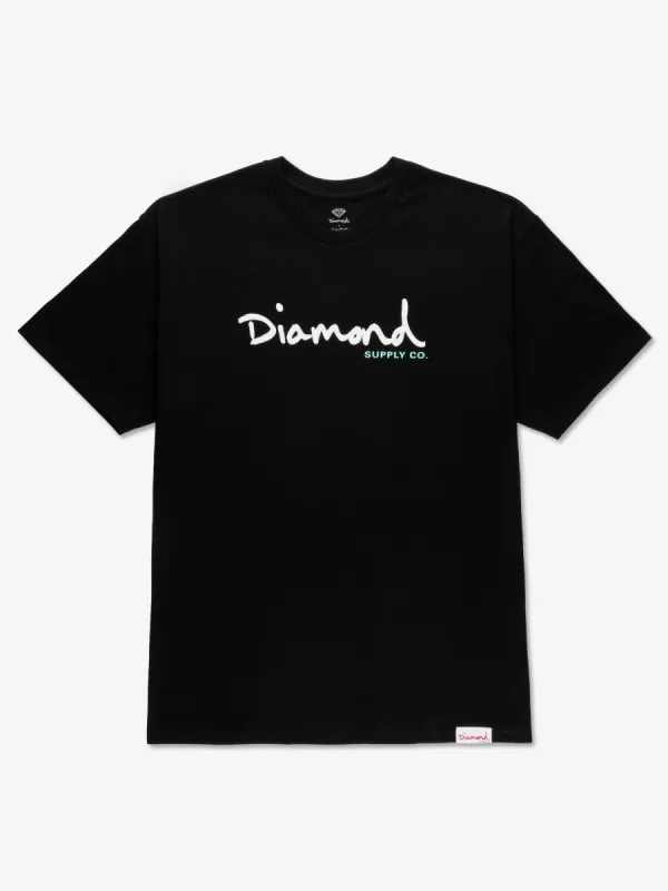 OG Script Tee - Black sold by Diamond Supply Co.