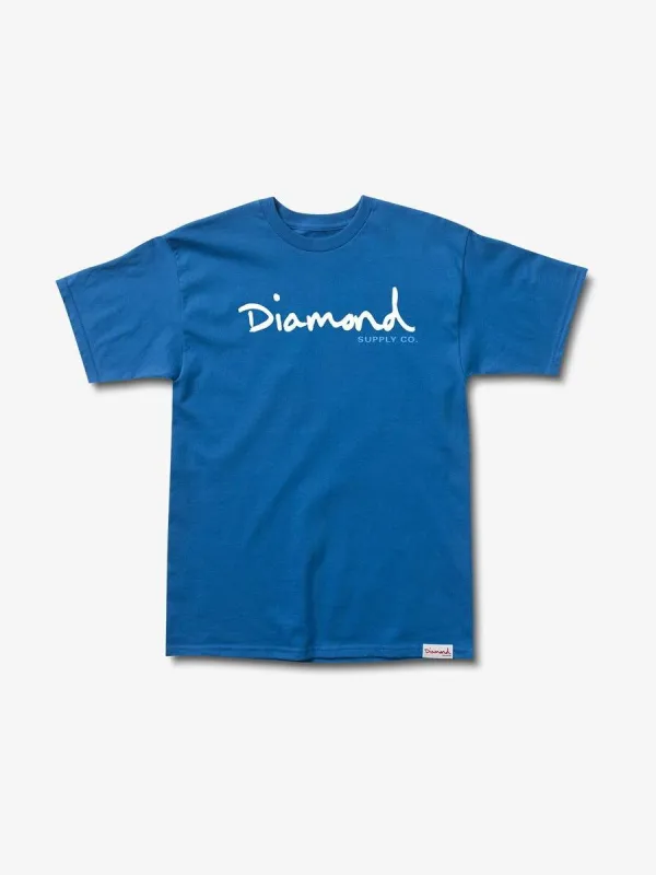 OG Script Tee - Royal Blue sold by Diamond Supply Co.
