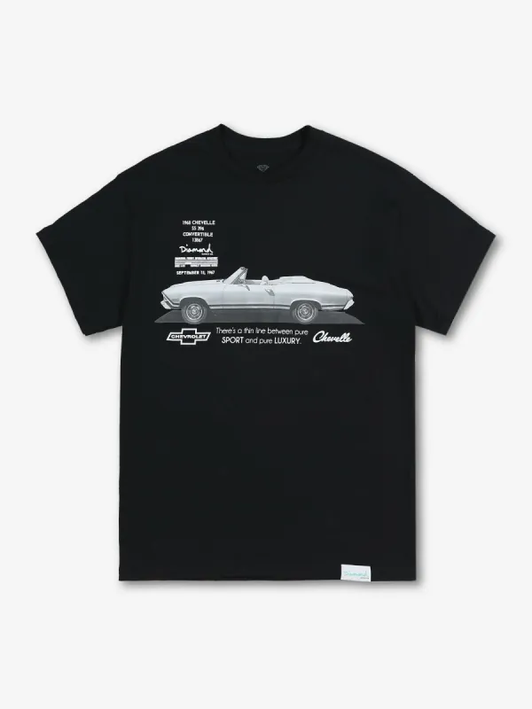 CHEVY 68 CHEVELLE TEE - BLK sold by Diamond Supply Co.