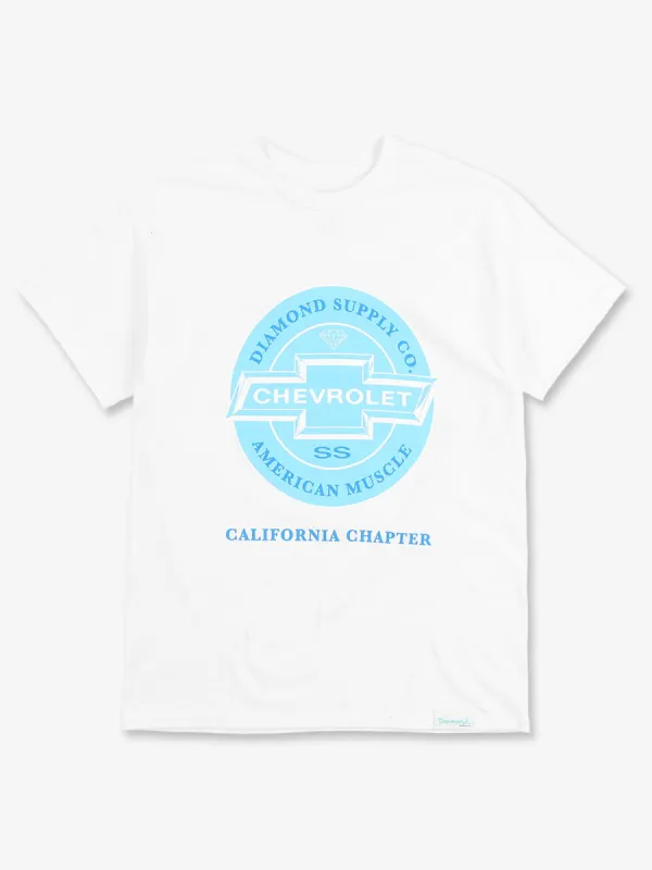 CHEVY CALIFORNIA CHAPTER TEE - WHT sold by Diamond Supply Co.