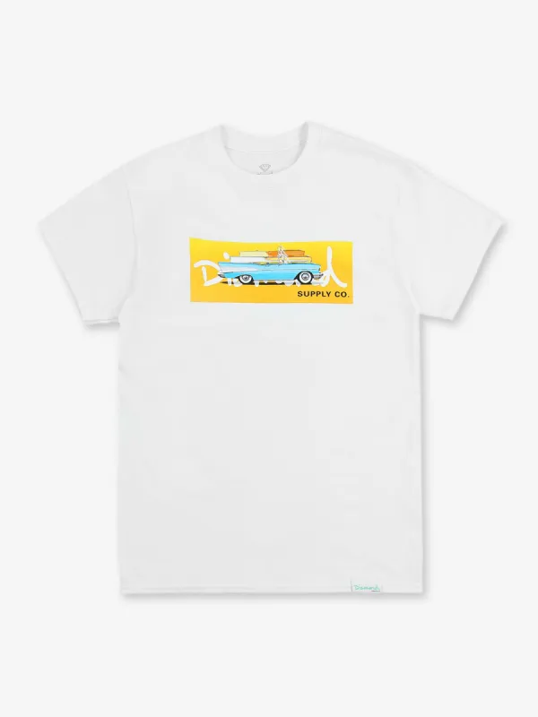 CHEVY BEL AIR TEE - WHT sold by Diamond Supply Co.