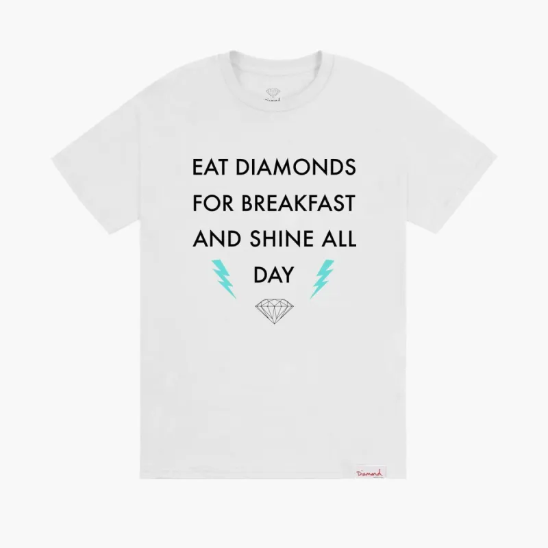 Breakfast Tee - WHITE sold by Diamond Supply Co.