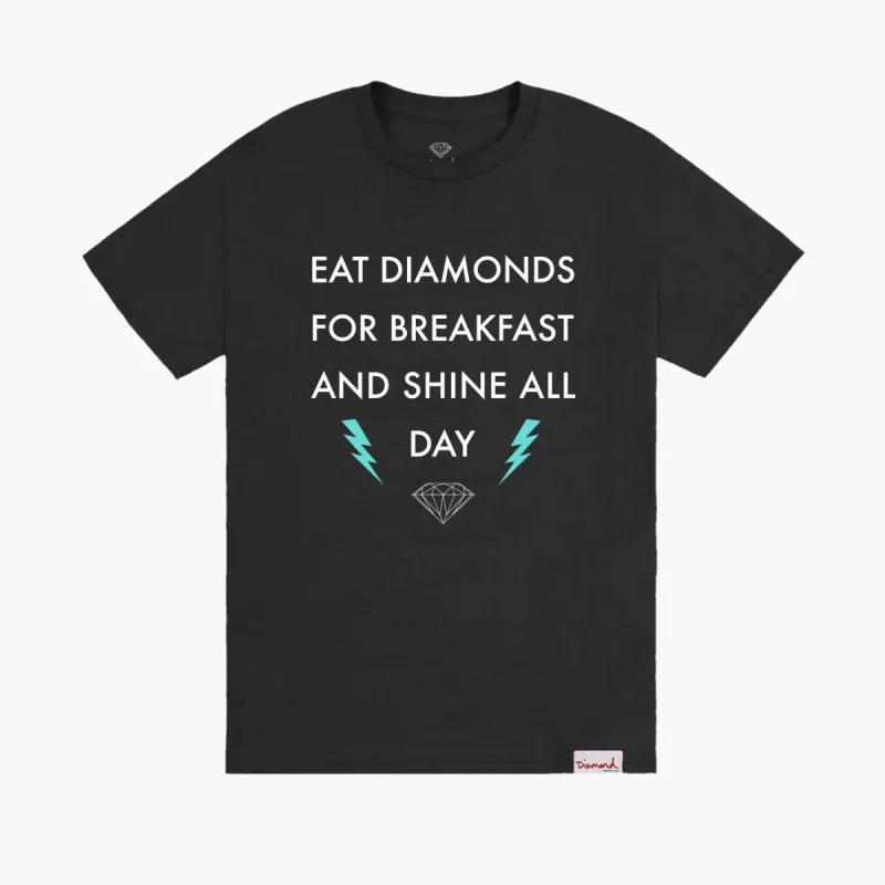 Breakfast Tee - BLACK sold by Diamond Supply Co.