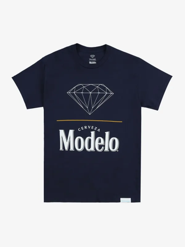 Diamond X Modelo Brilliant Tee - Navy sold by Diamond Supply Co.