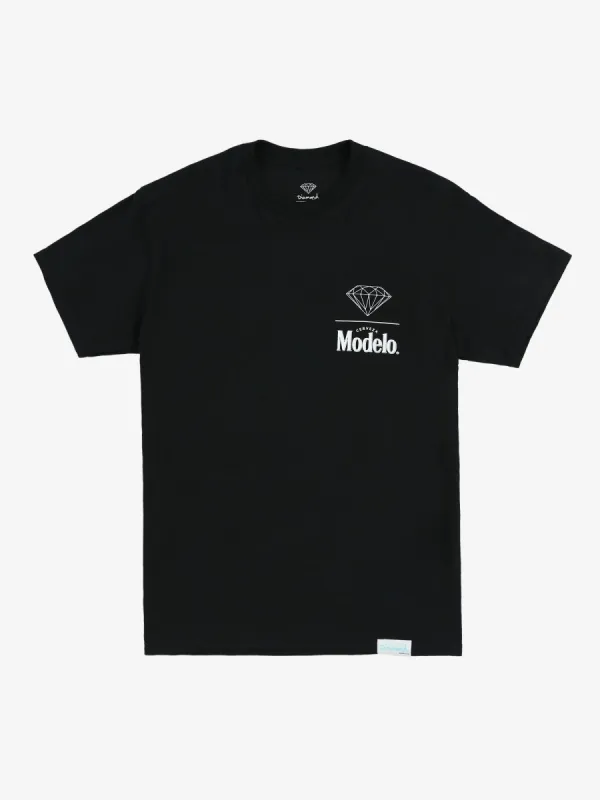Diamond X Modelo Stacked Tee - Black sold by Diamond Supply Co.