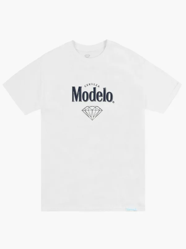 Diamond X Modelo Tradition Tee - White sold by Diamond Supply Co.