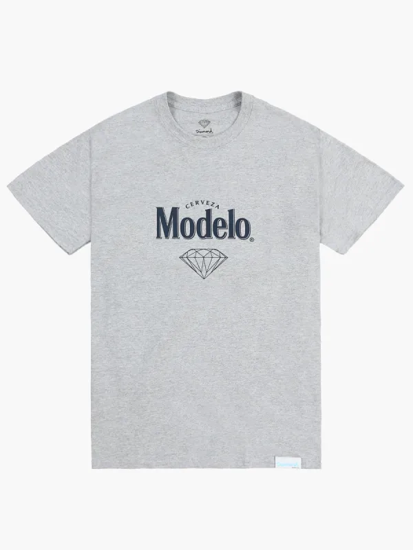 Diamond X Modelo Tradition Tee - Heather Grey sold by Diamond Supply Co.
