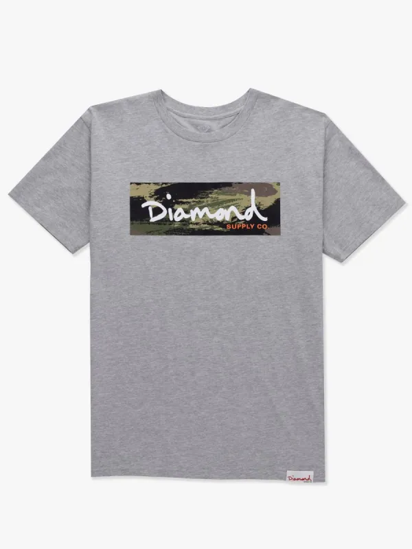 Special Forces Box Logo Tee - Heather Grey sold by Diamond Supply Co.